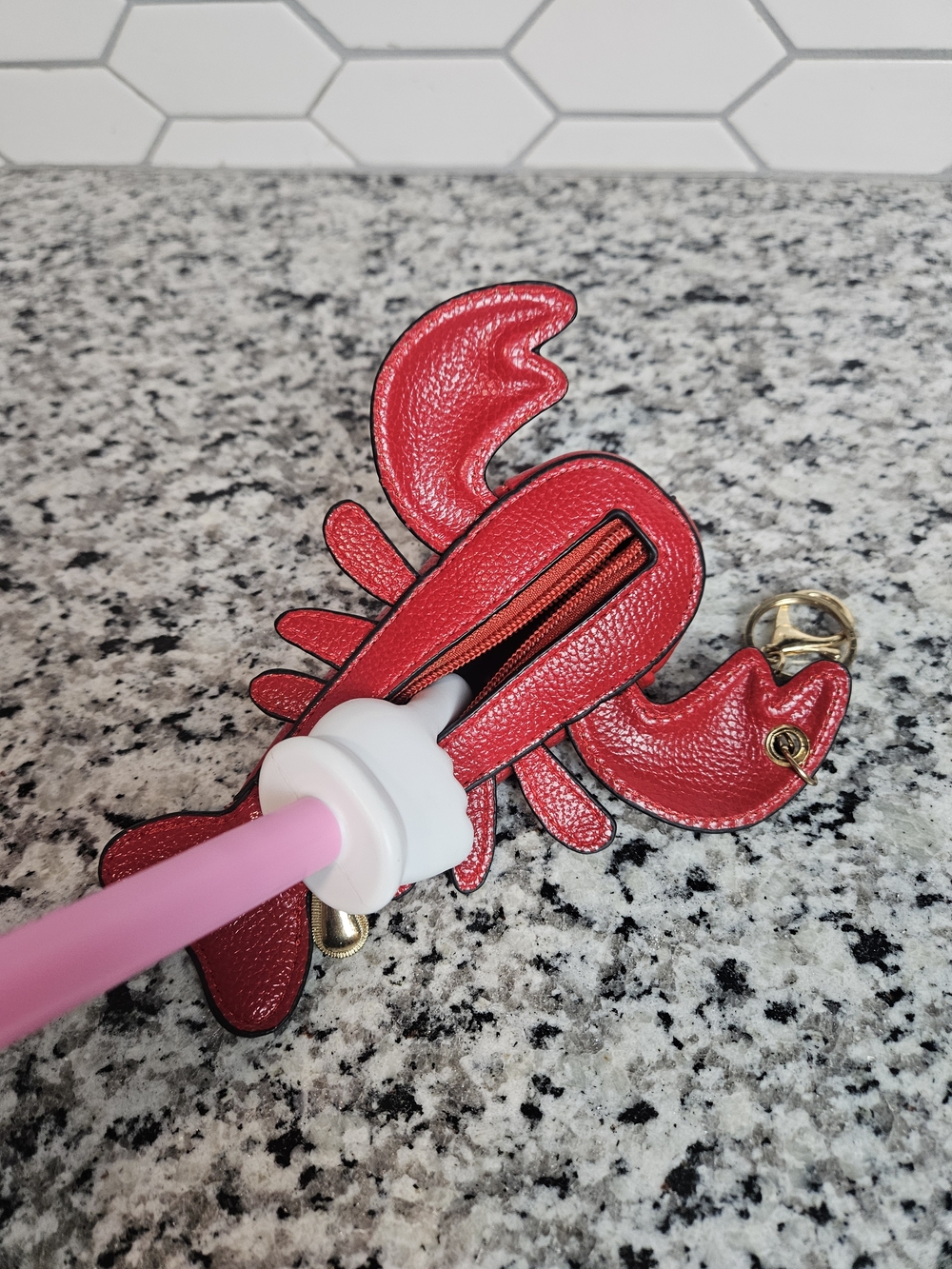 Red Lobster Fish Keychain Accessory - Picture 6 of 6